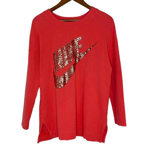 Nike Logo Pullover Sweatshirt Sweater Size Medium Women’s - Picture 1 of 12